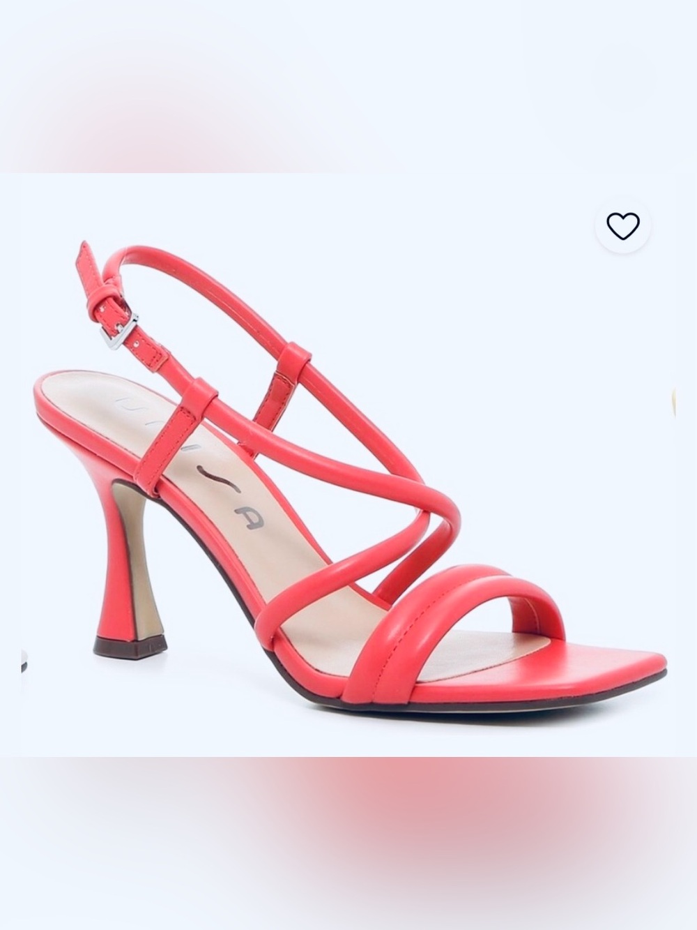 UNISA Coral Pink Sailor Color 660 Strappy Heels Adjustable Sandals Size 9.5